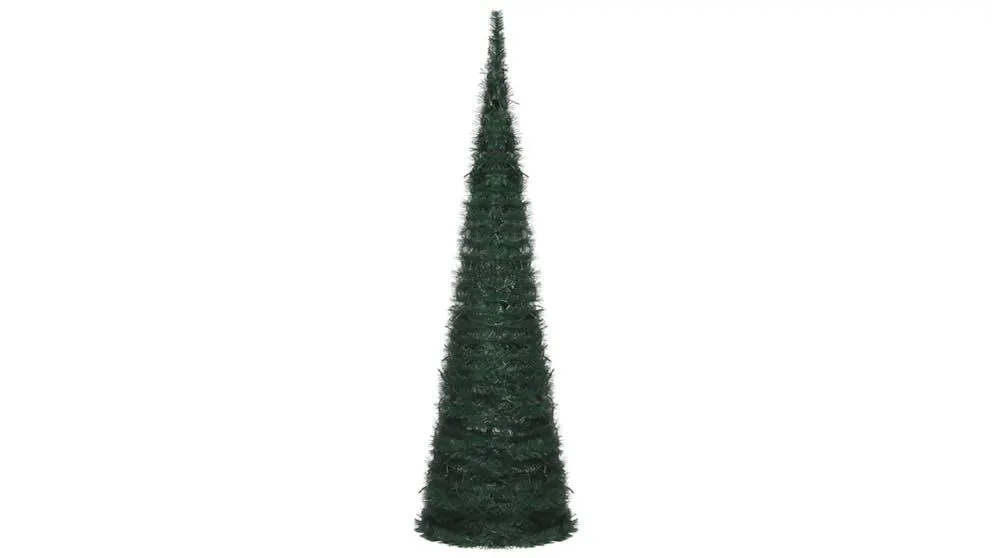 vidaXL Green Pop-up String Artificial Christmas Tree with LED