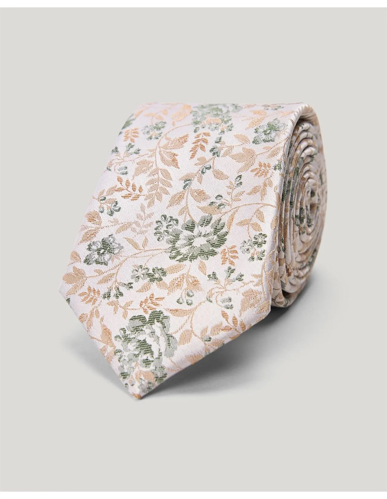 Floral Jacquard Silk Tie