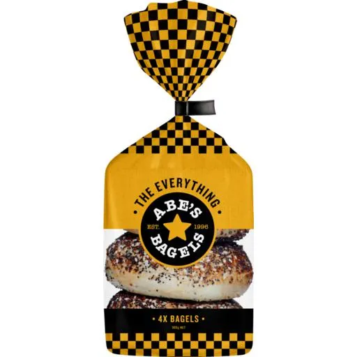 Abes Bagels Everything 4 Pack