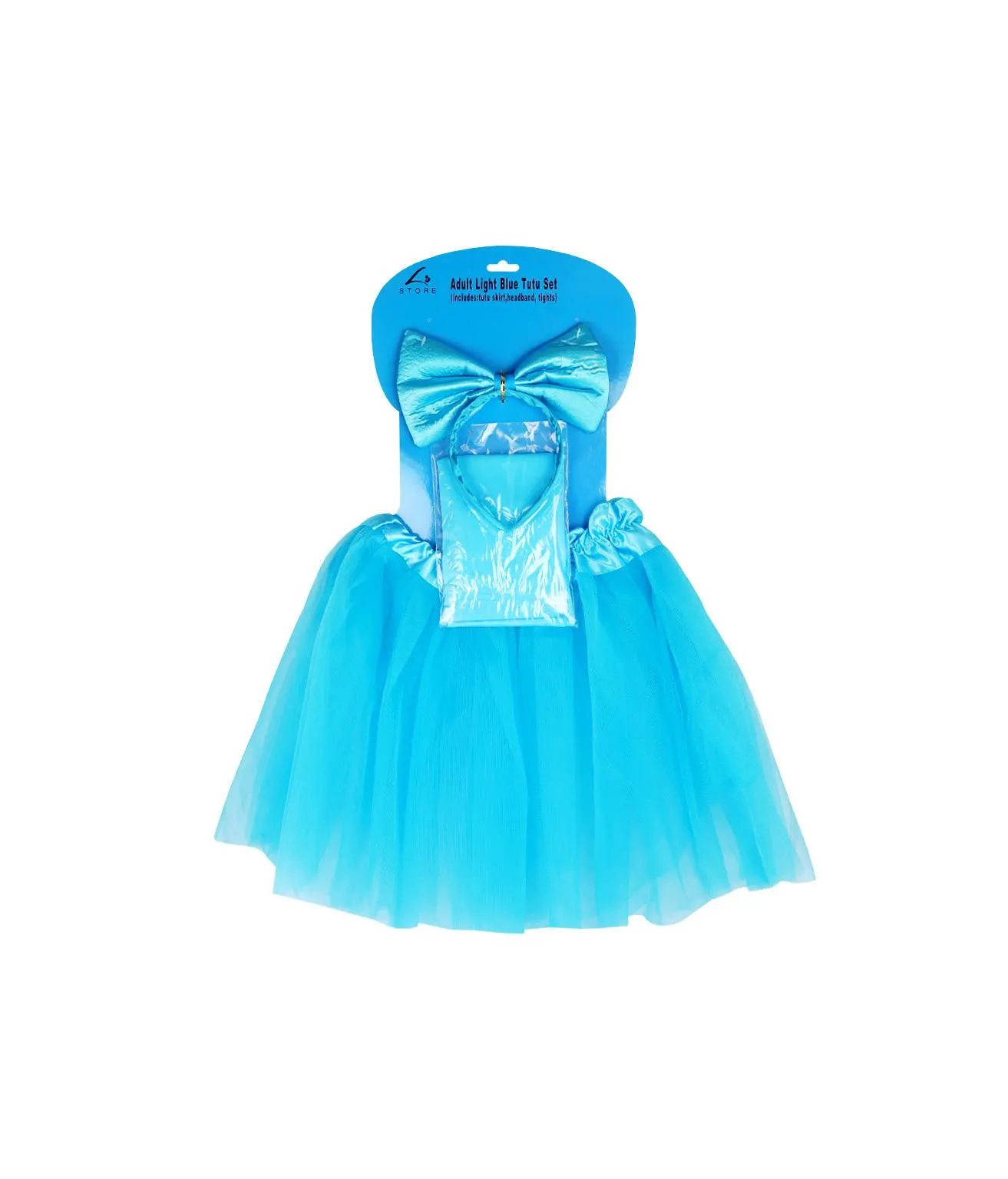Light Blue Adults Tutu Set 3pc