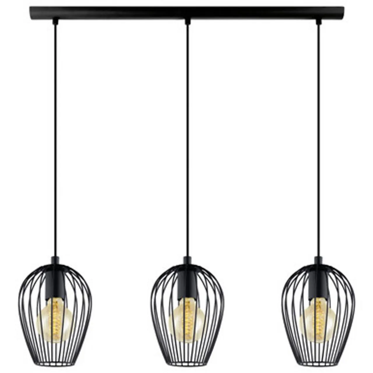 Newtown Black 3 Bar Pendant