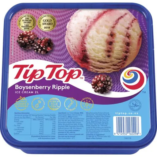 Tip Top Ice Cream Boysenberry 2L