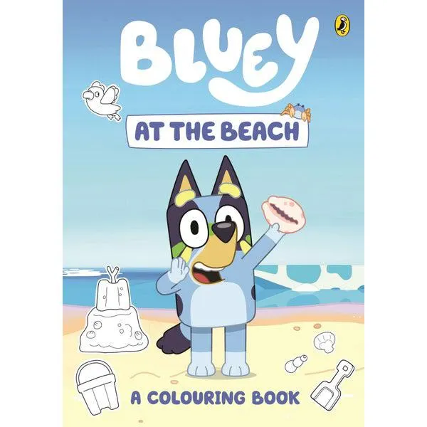 Bluey: At the Beach: A Colouring Book Paperback