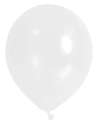 BALLOONS 20PC METALLIC WHITE