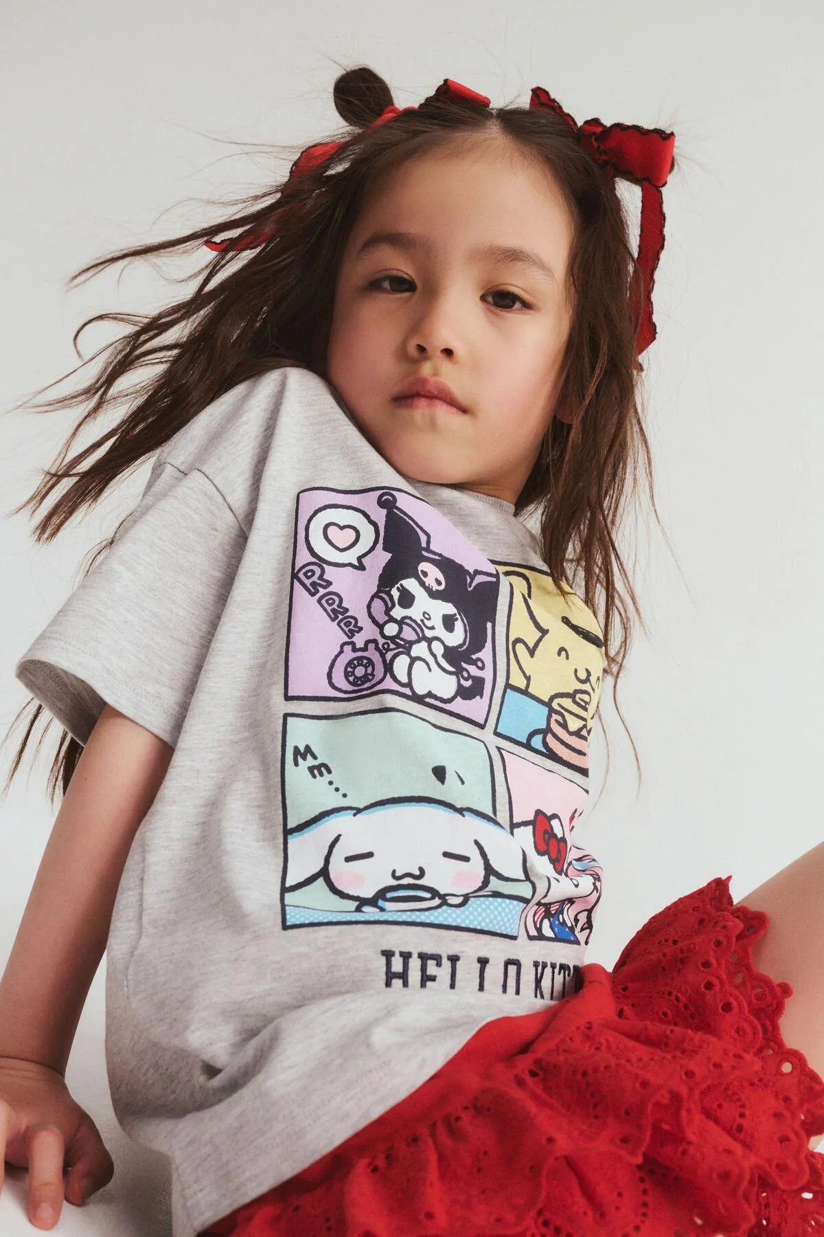 Sanrio Hello Kitty Drop Shoulder Short Sleeve Tee