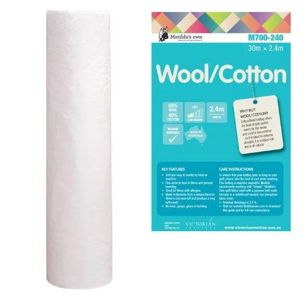 Matilda's Own Wool/Cotton Batting