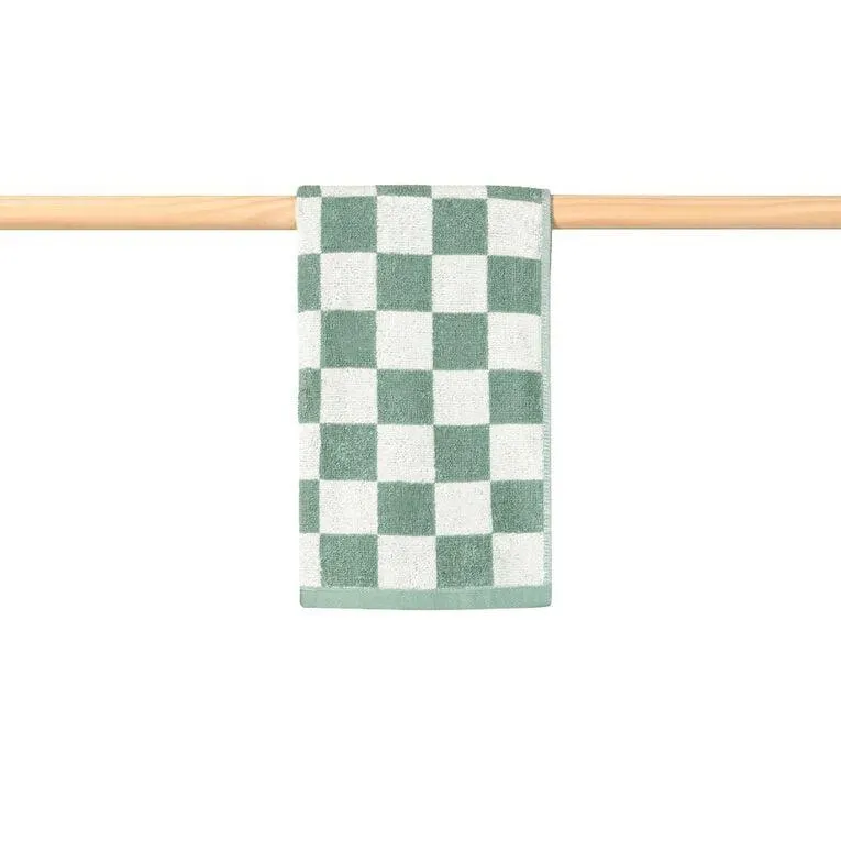 Living & Co Plush Design Hand Towel Green 40cm x 65cm