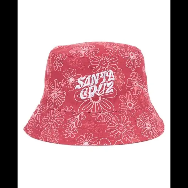 Santa Cruz Vibes Repeat Mono Reversible Bucket Hat