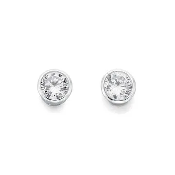Sterling Silver Cubic Zirconia Studs