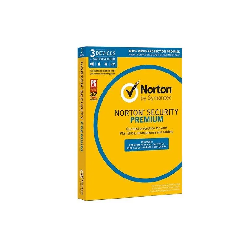 Symantec Norton Security Premium 3.0 3 Device 1 User 1Yr Sub