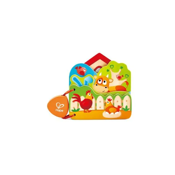 Hape Babys First Farm Animal Book