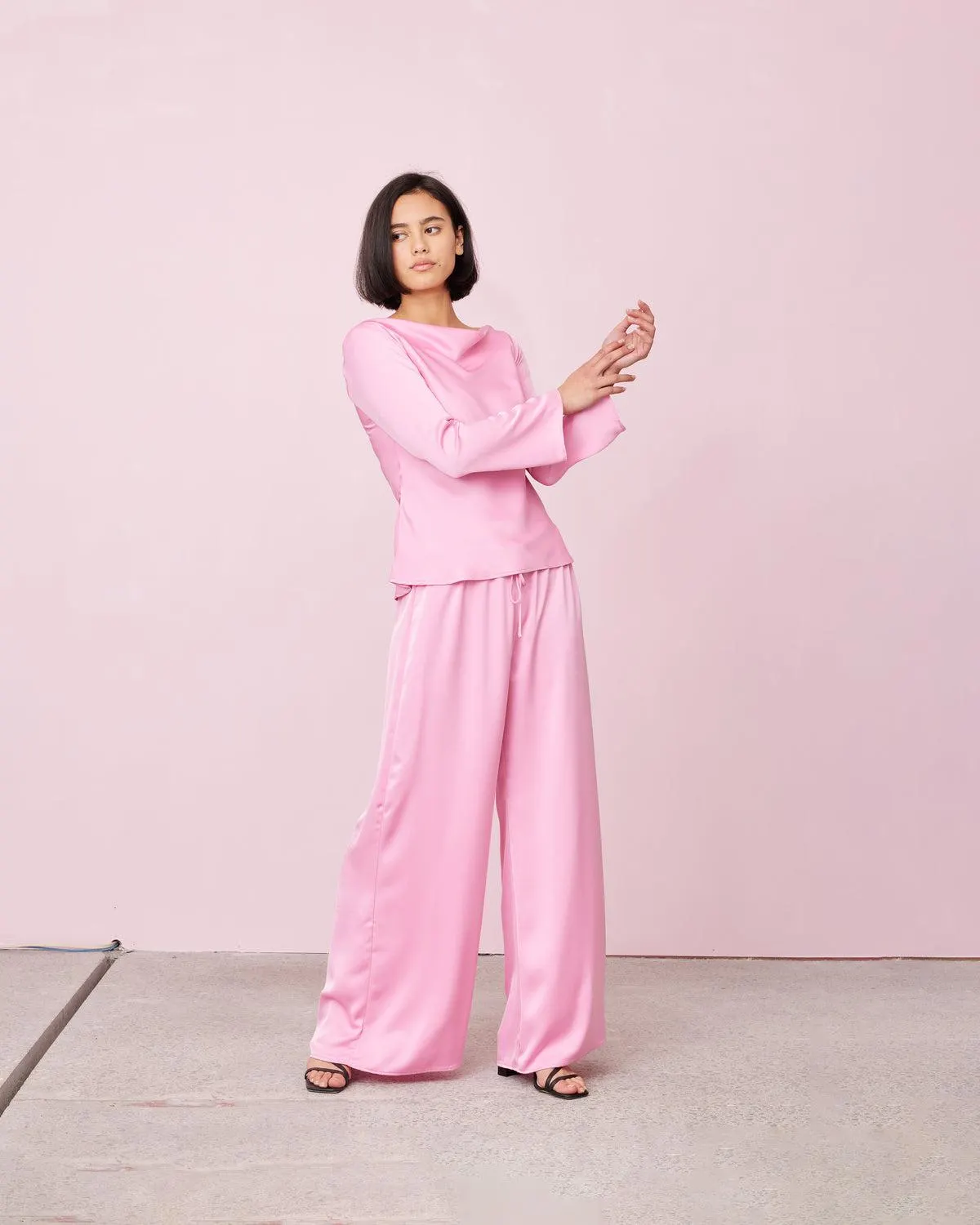 Andie satin blouse