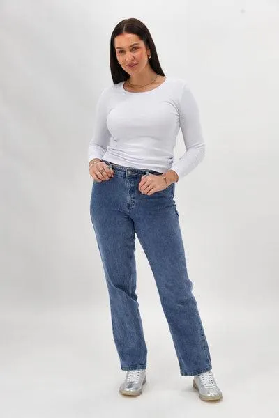 Shine On Label Jase Straight Jean Mid...