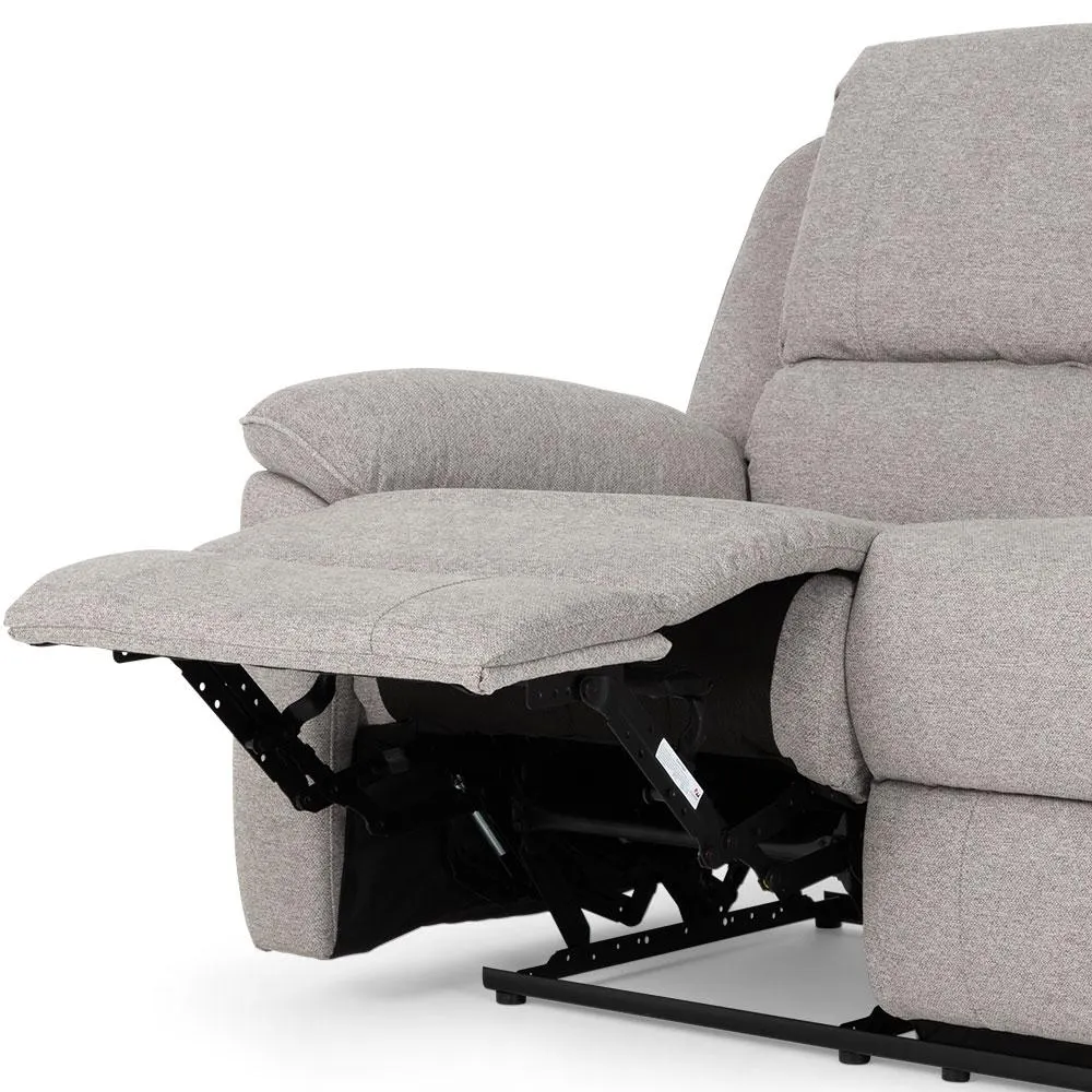 Aiden 3 Seater Recliner, Light Grey
