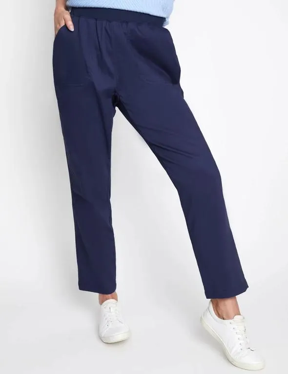 Millers Full Length Rib Waist Cotton Pant