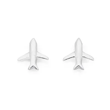 Sterling Silver Plane Studs