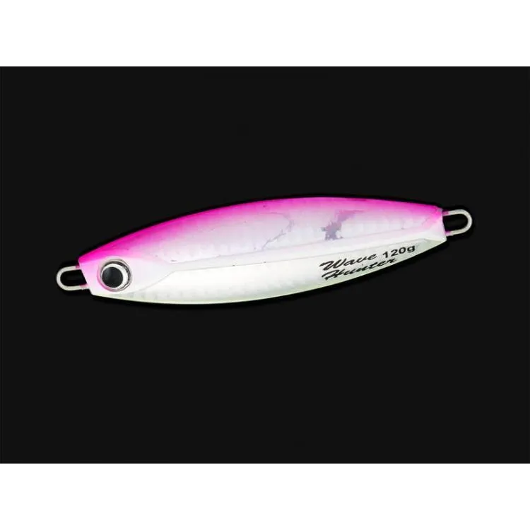120g Wave Hunter Fishing Jig Metal Lure 90mm - PINK