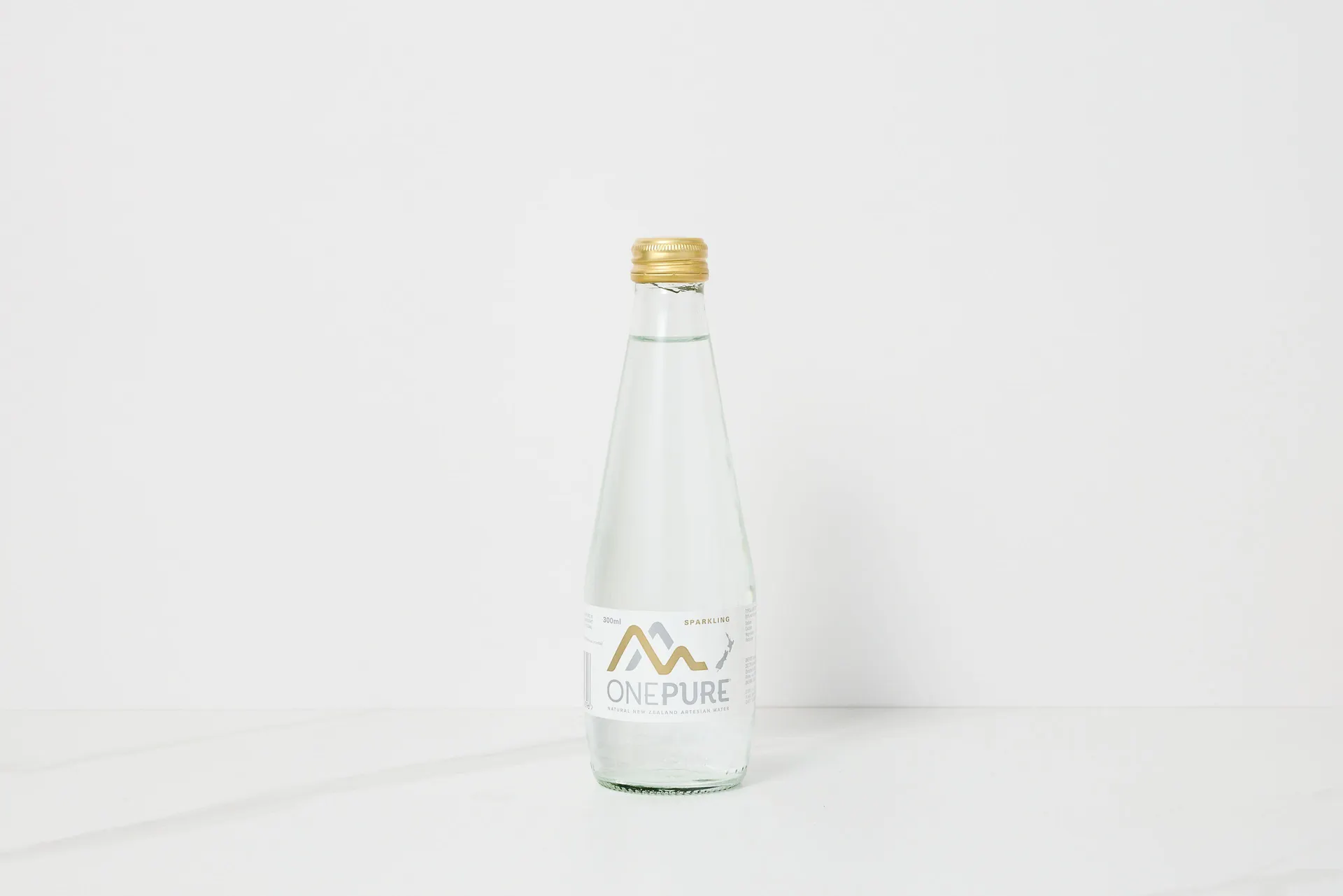 OnePure Artesian Water Sparkling Glass Bottle 300ml