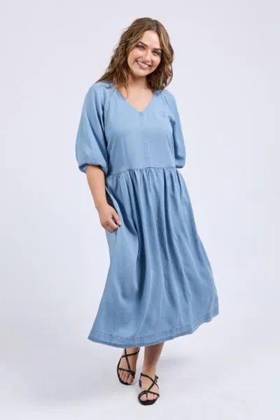 Sawyer Chambray Dress Blue