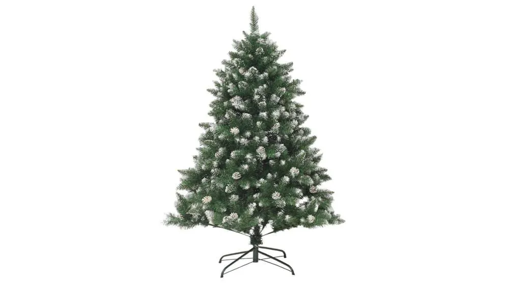 vidaXL PVC Artificial Green Christmas Tree with Stand