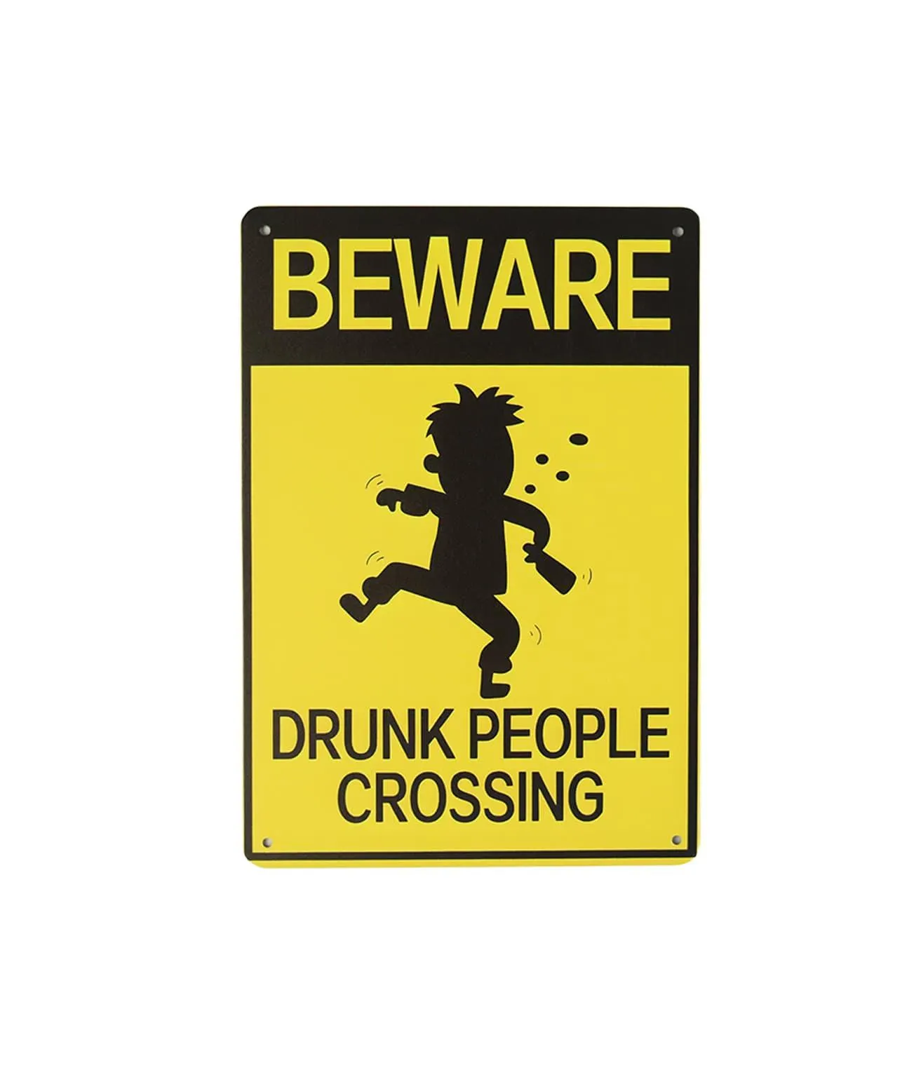 Drunk Humorous Metal Sign 15x20cm 1pc