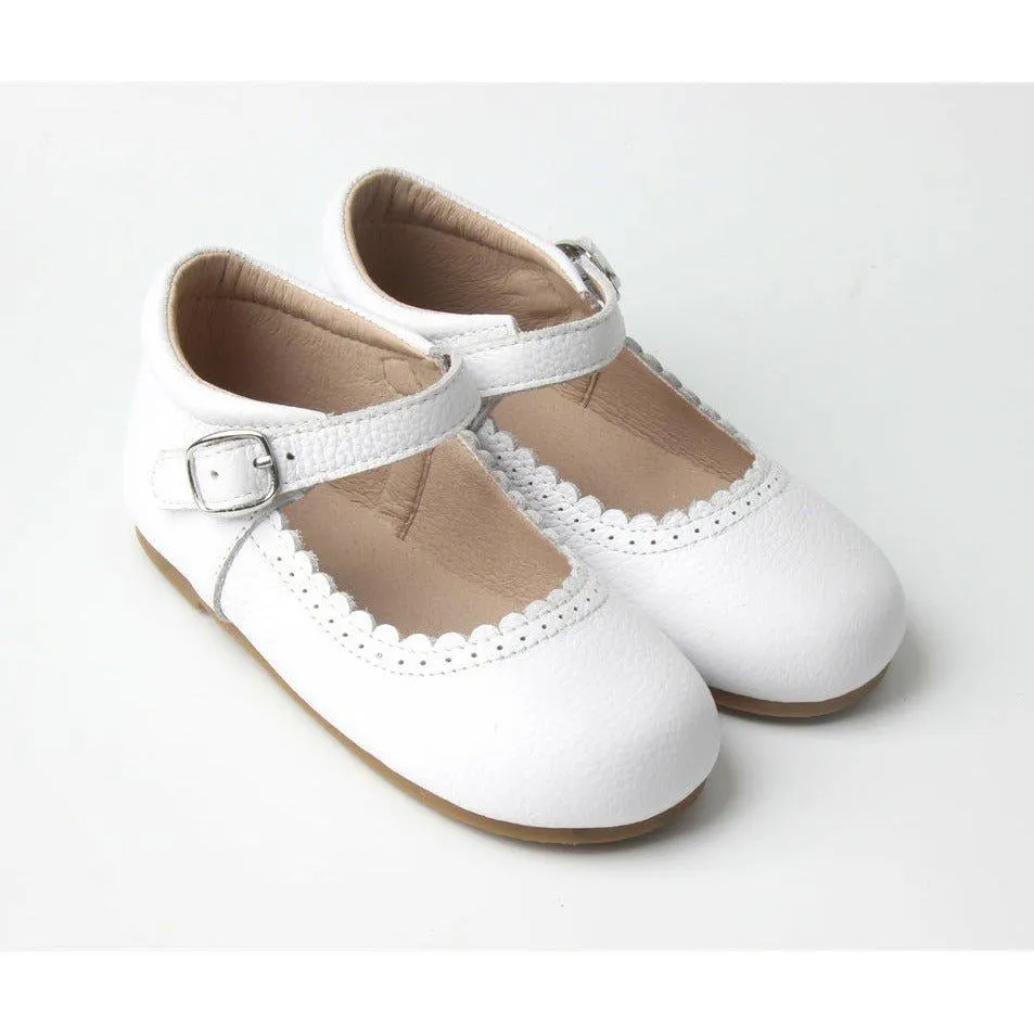 WHITE MARY JANE SHOES