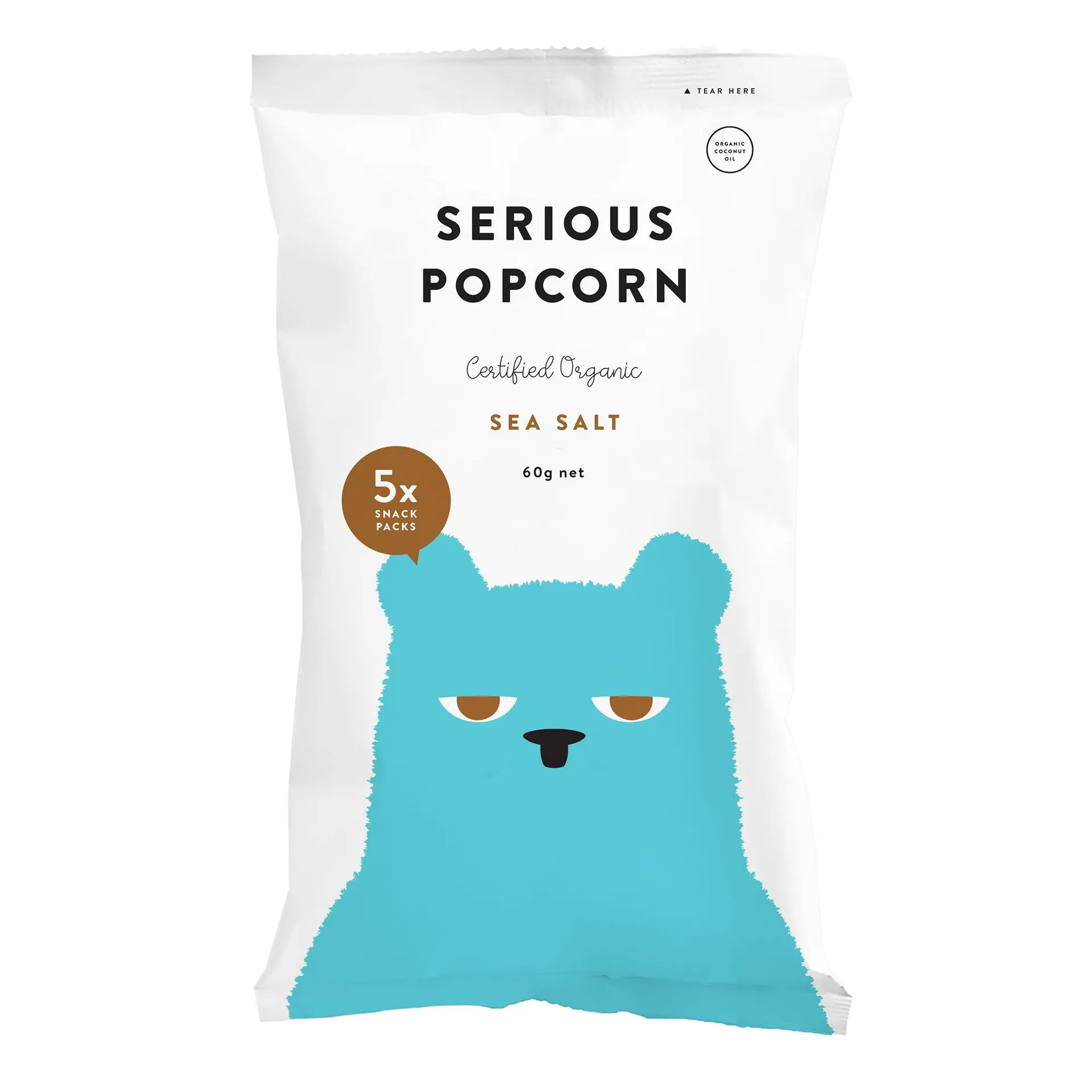 Serious Food Co Popcorn Sea Salt 5Pk 60g
