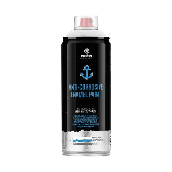 MTN Pro White Anti-Corrosive Enamel Spray Paint 400mL