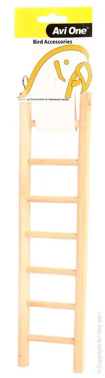 Avi One Bird Toy - Wooden Ladder 7 Rung