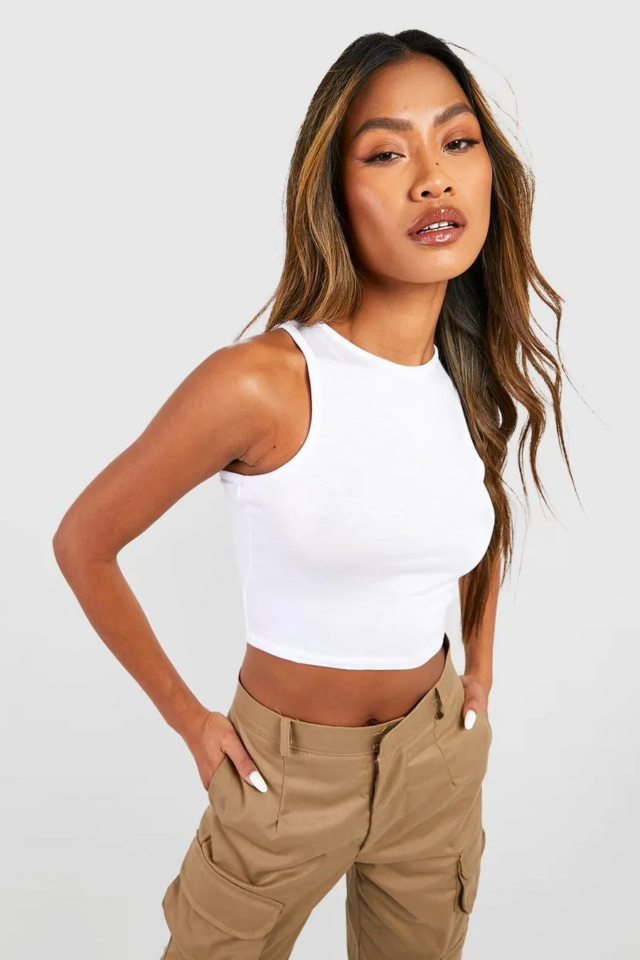 Basic Racer Crop Top