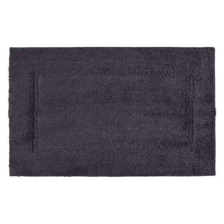 KOO Border Bath Mat Charcoal