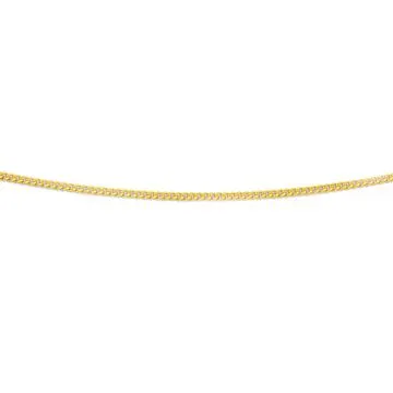 9ct, 55cm Diamond Cut Curb Chain