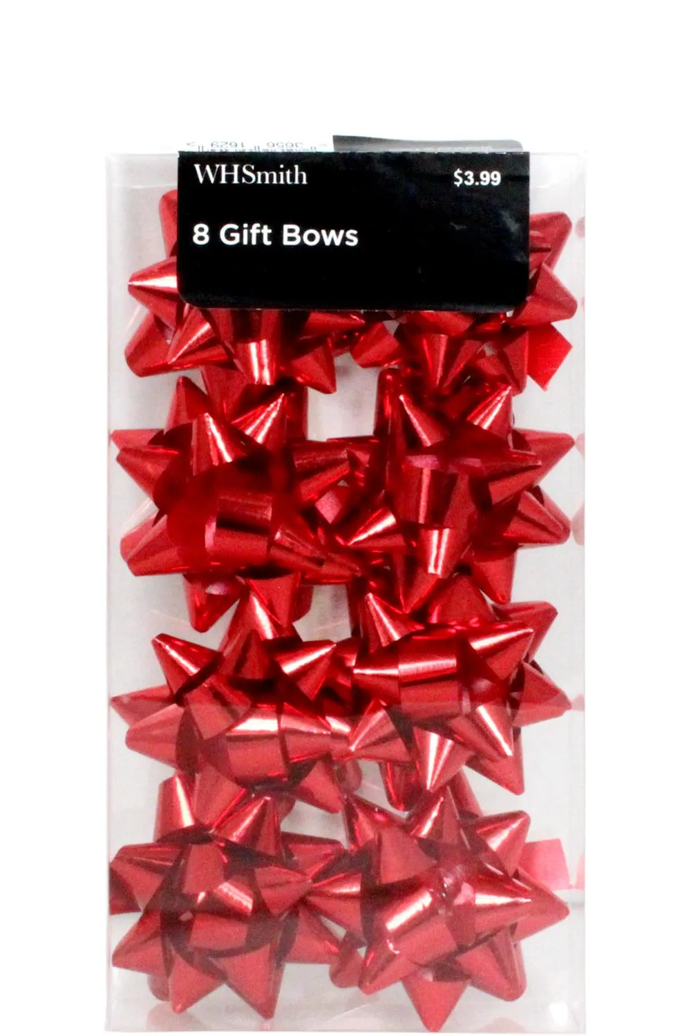 WHSmith Small Red Bows Pack of 8