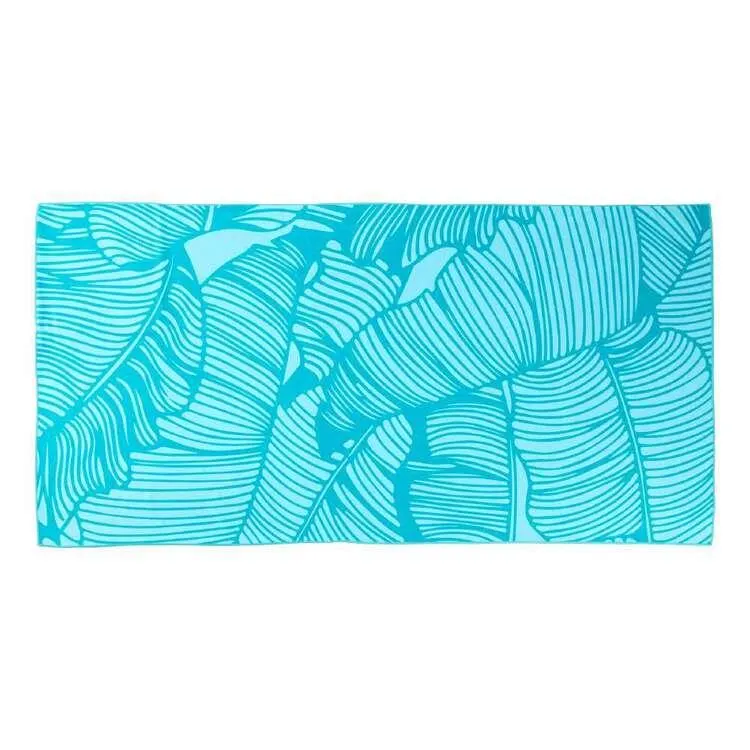 KOO Stripe Sand Free Travel Towel Teal