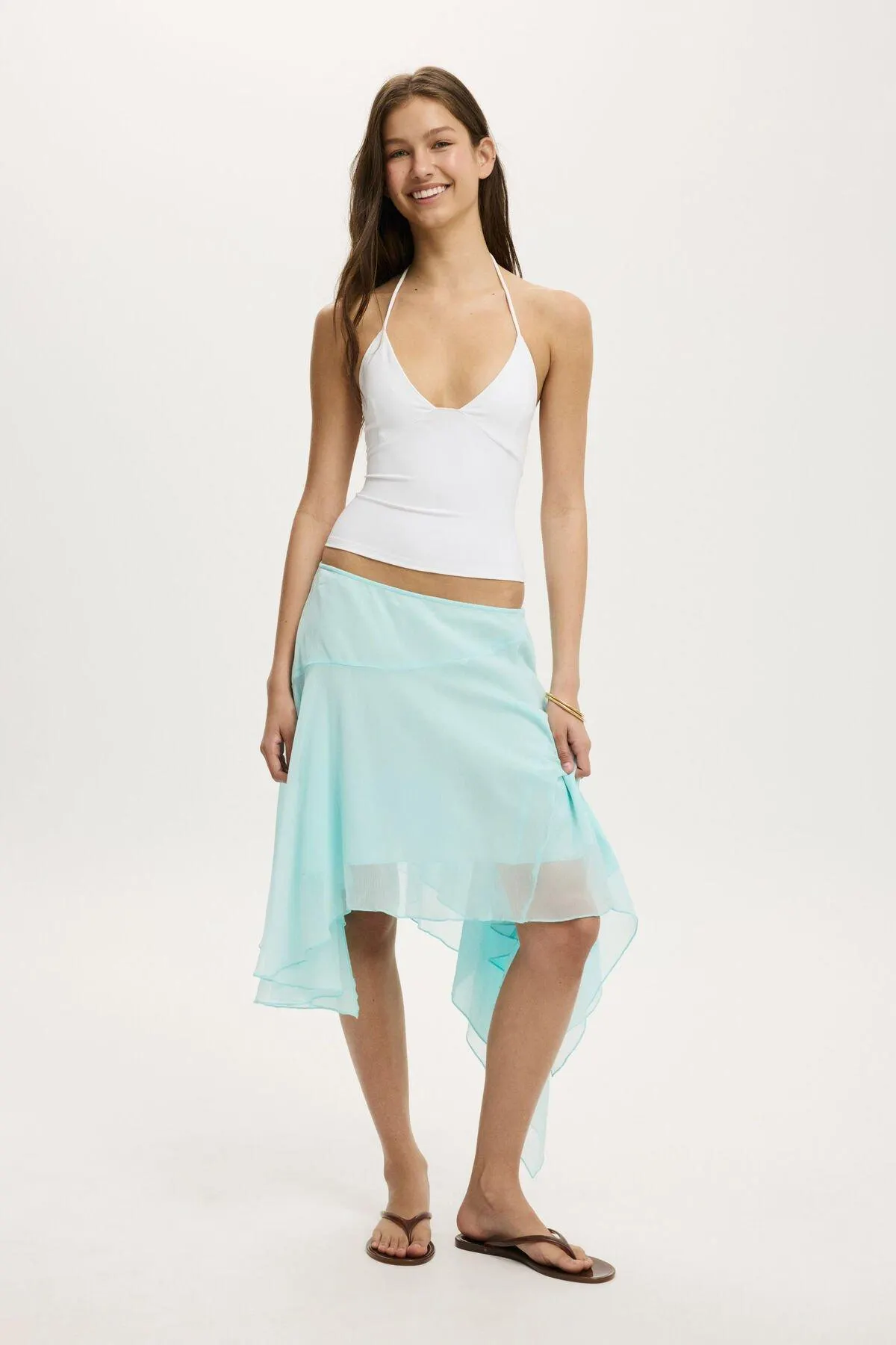 Chiffon Asymmetric Skirt