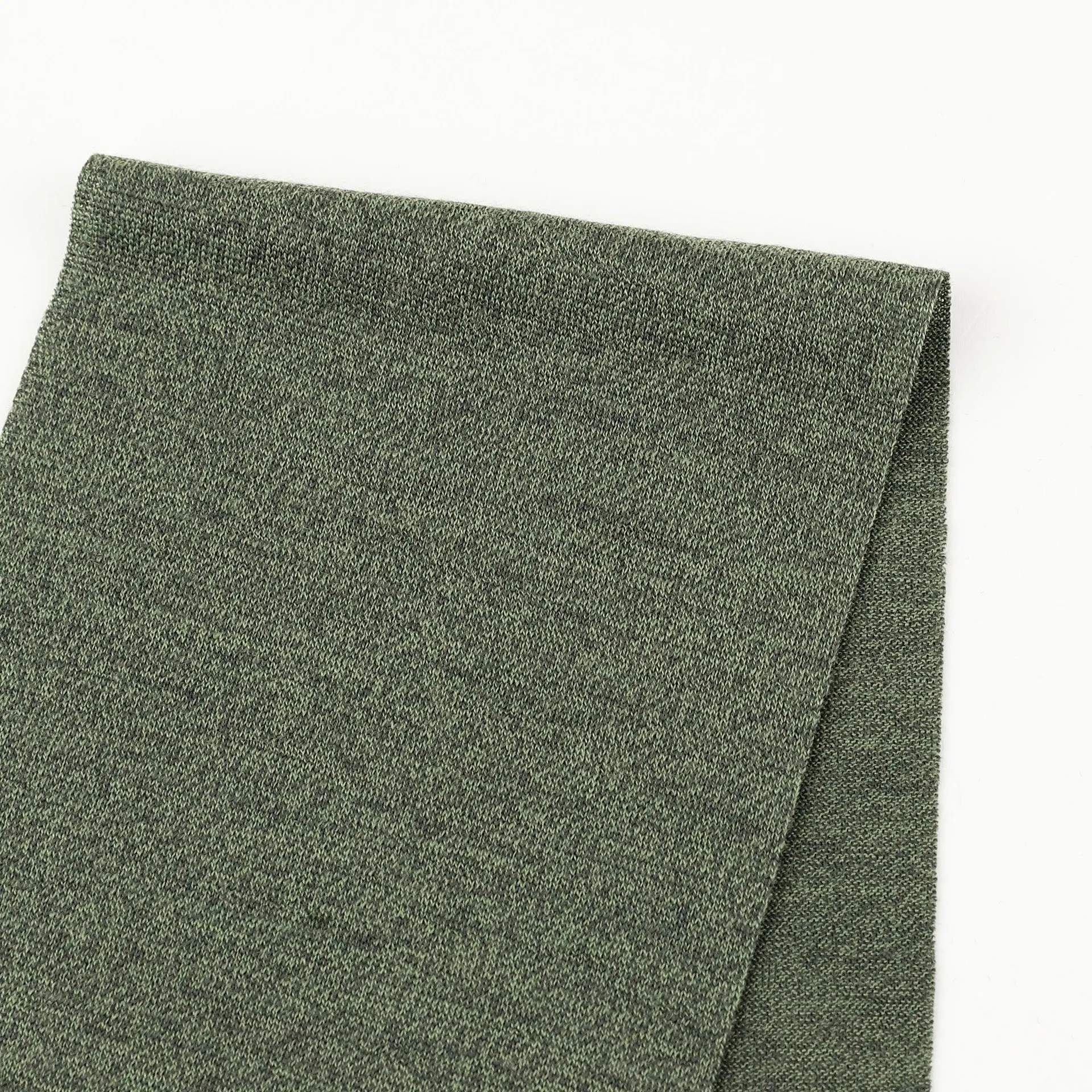 Pure Merino Jersey - Spruce Melange