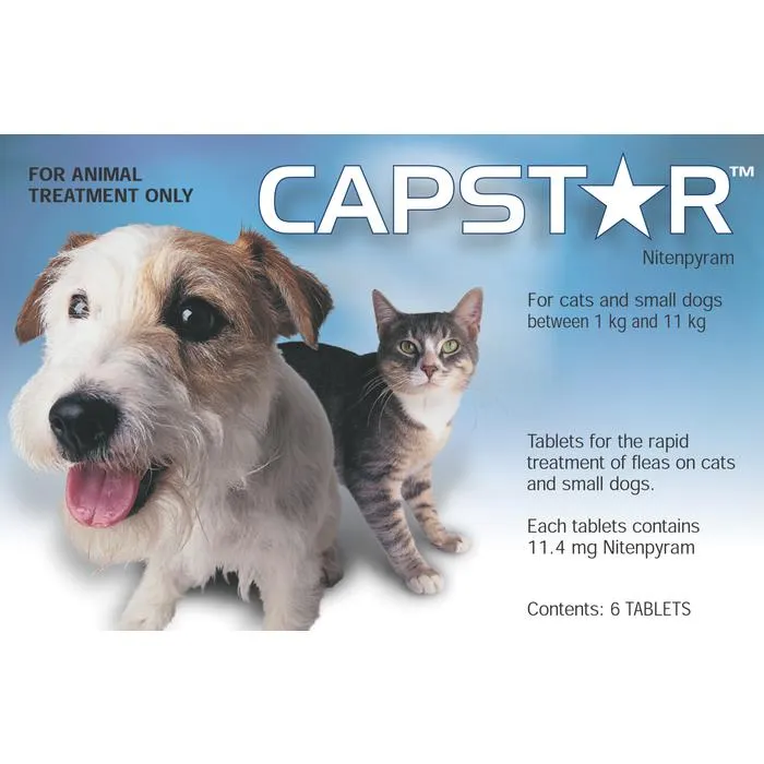 Capstar Flea Treatment For Small Dogs & Cats 6 Pack