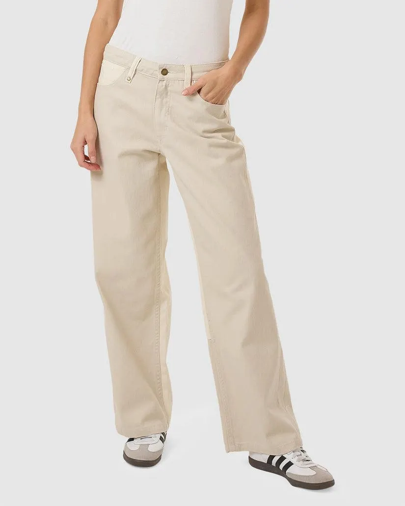 WOMENS PIECES BILLIE LOW DENIM JEANS