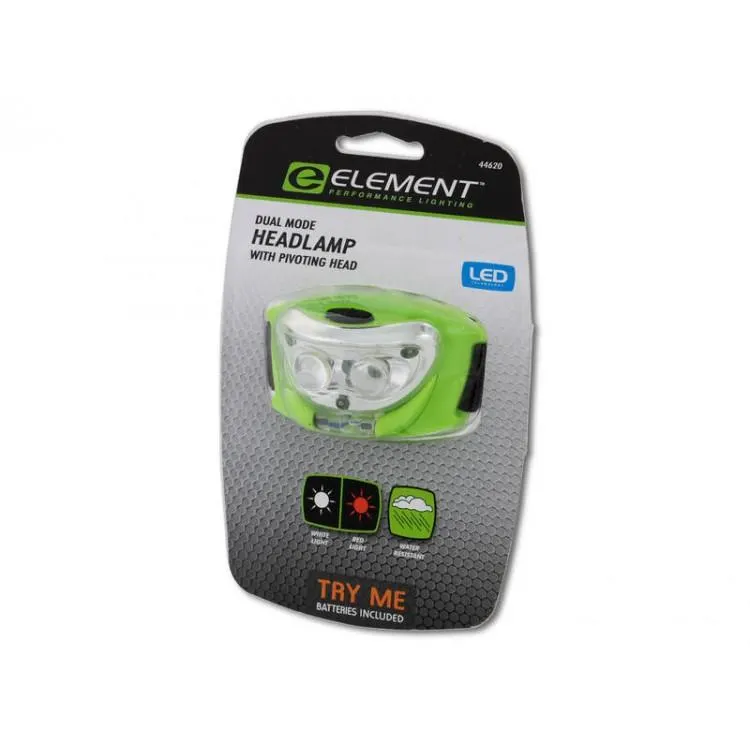 LED Head Lamp - Dual Mode White or Red - Pivoting