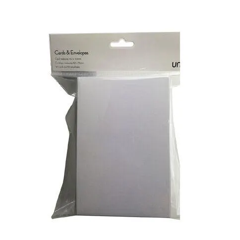 Uniti Cards & Envelopes White 50 Pack