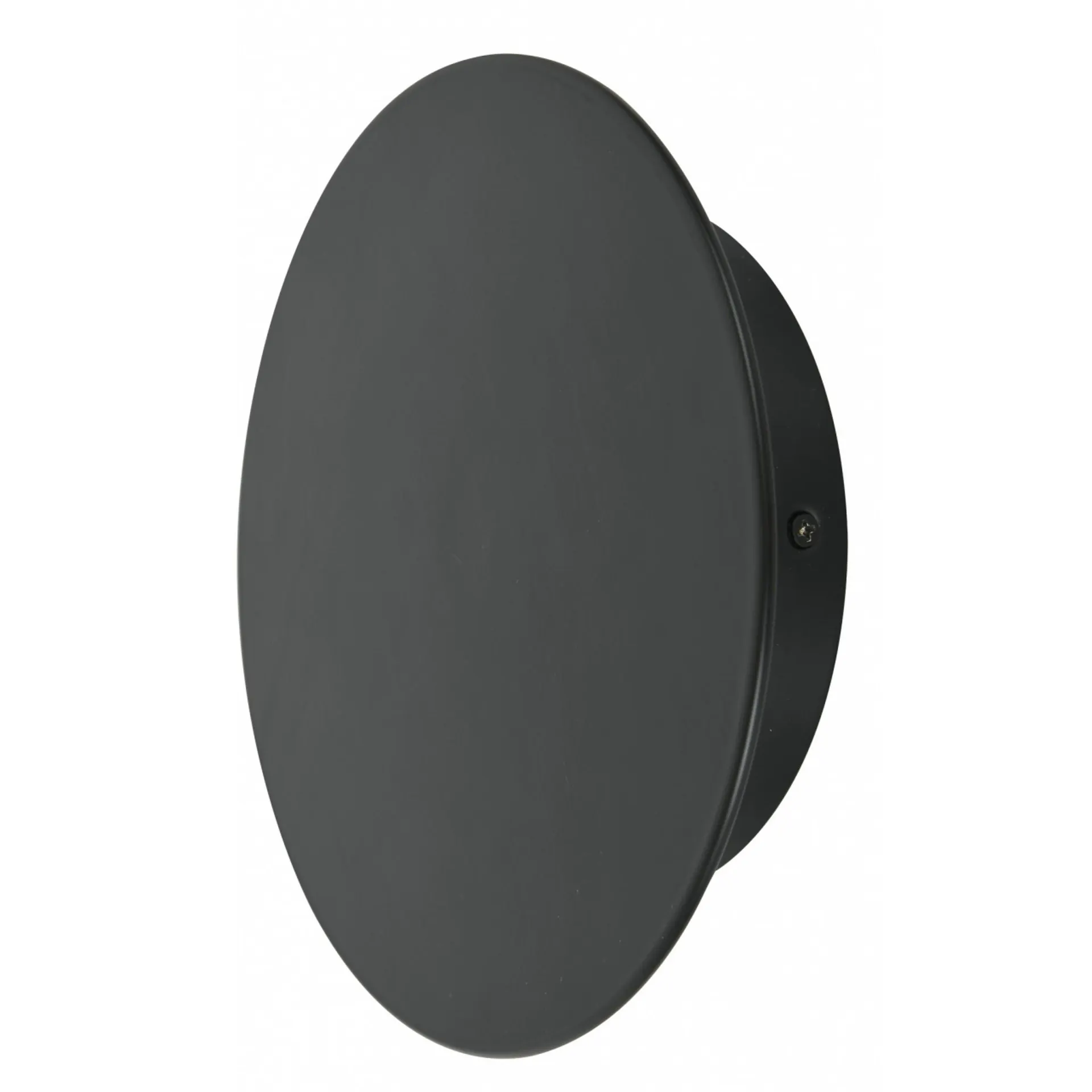 Disc 200mm CCT IP44 Wall Sconce Black