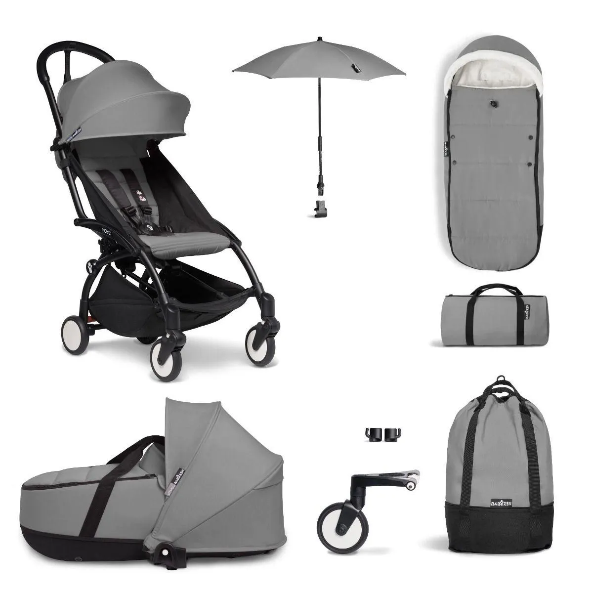 BABYZEN YOYO Bassinet Bundle - Grey