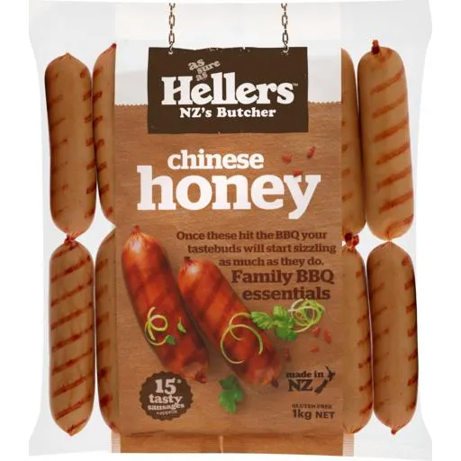 Hellers Sausages BBQ Chinese Honey 1kg