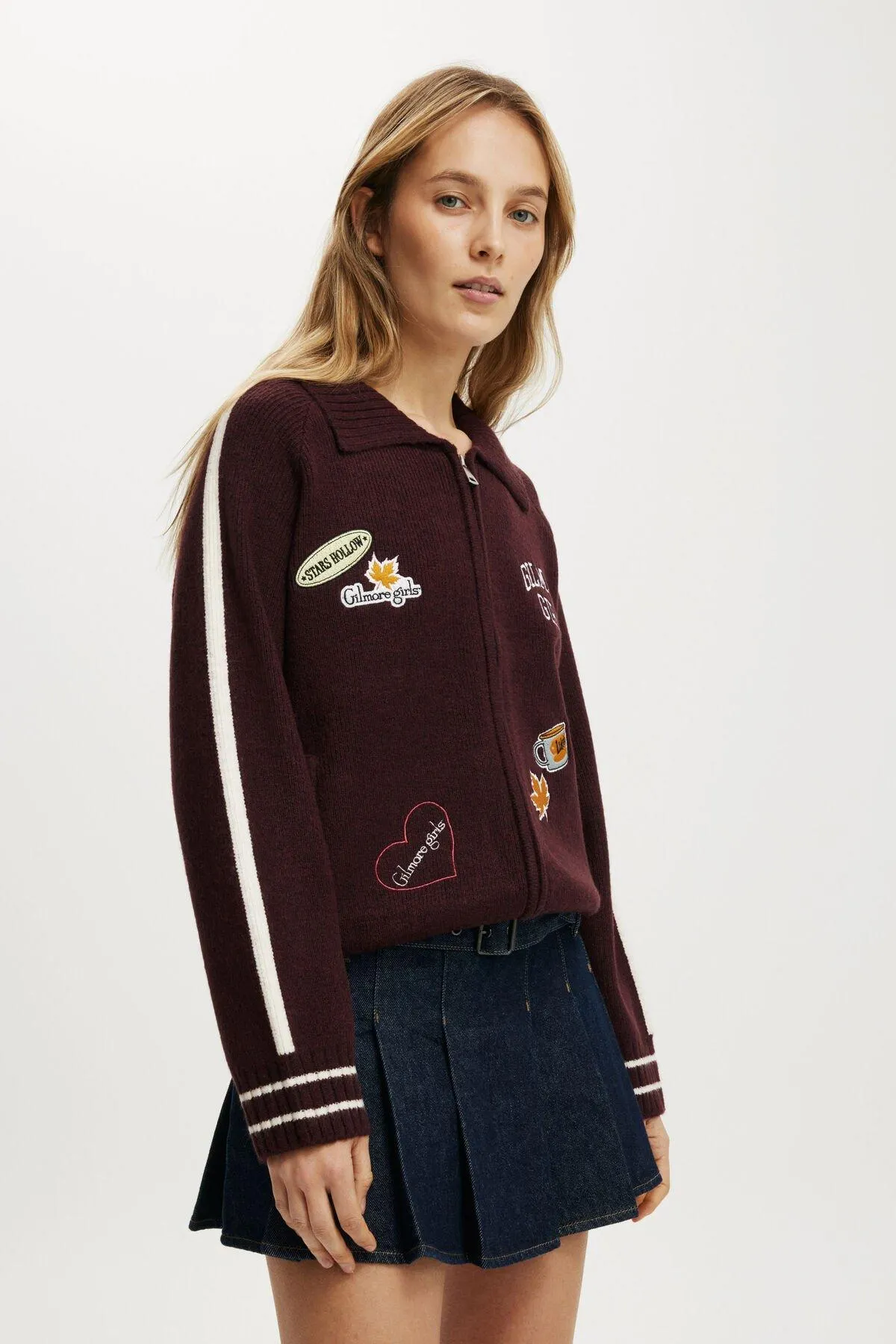 Gilmore Girls Knit Bomber