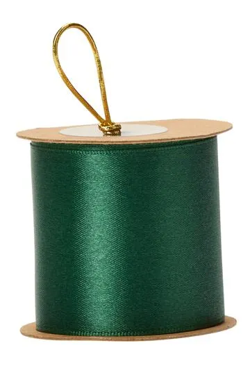 WHSmith Wide Satin Ribbon 4 Metre Dark Green