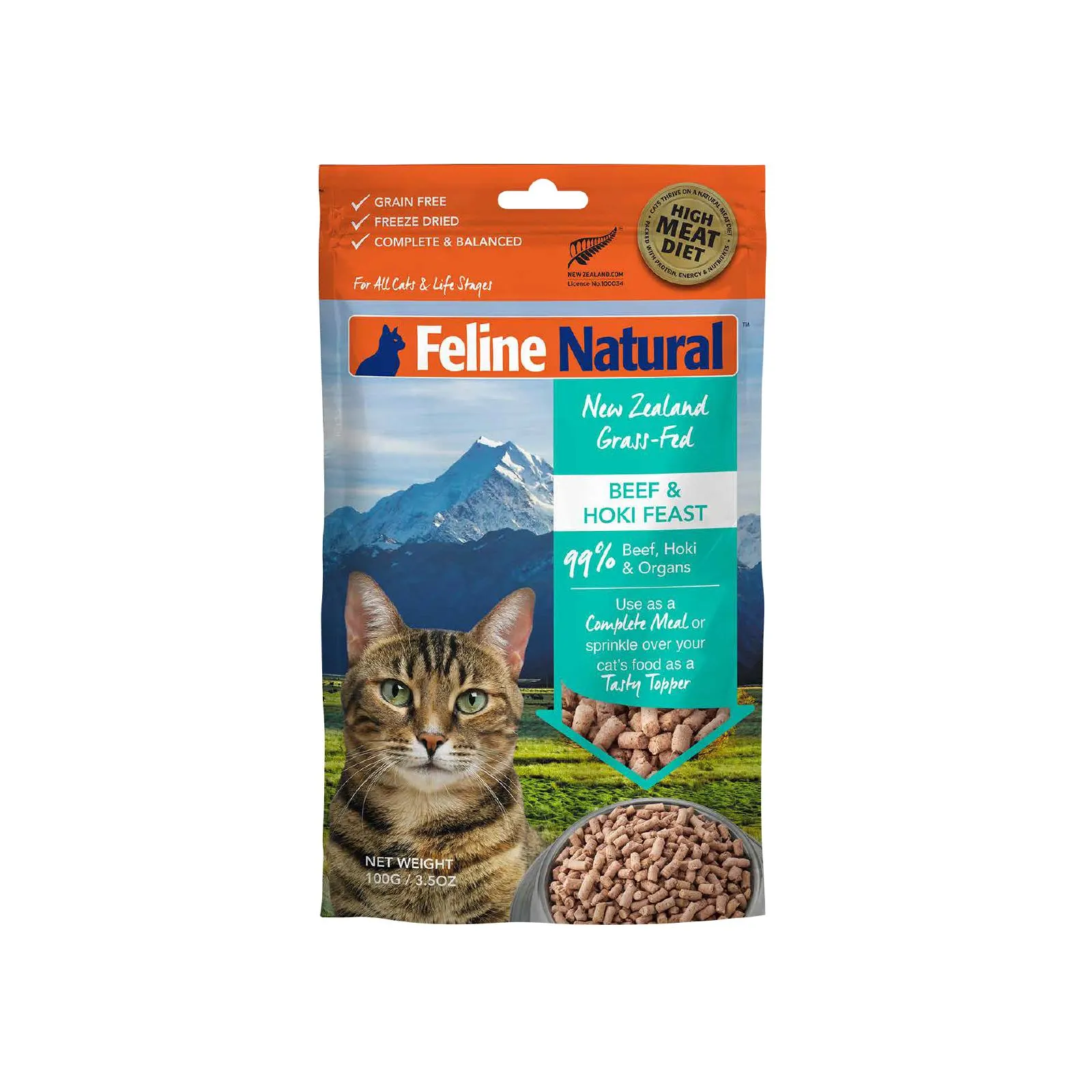 Feline Natural Beef and Hoki Feast Freeze Dried