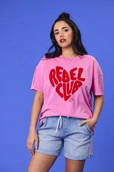 Rebel Club In My Heart Boyfriend Tee ...