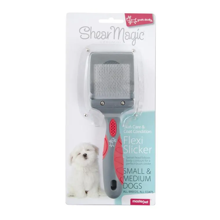 Yours Droolly Shear Magic Flexi Slicker for Small to Medium Dogs