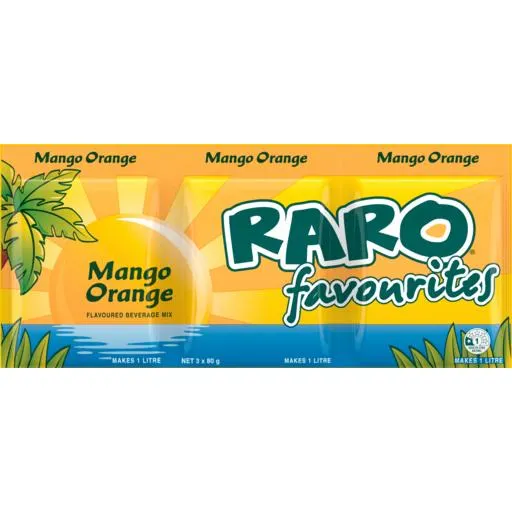 Raro Sachets Drink Mix Mango Orange 3 Pack