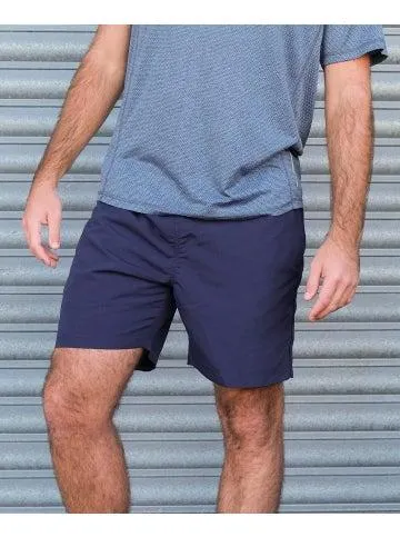 Men's Active Quick Dry Piping Short in Navy/black
